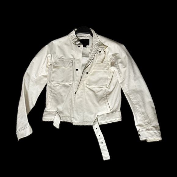 Steven Meisel x Zara - White Biker Jacket - Picture 1 of 3